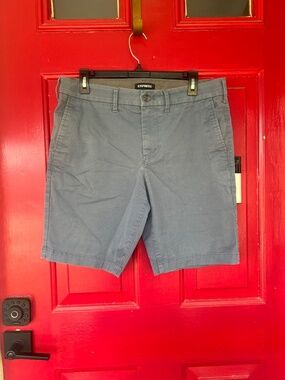 Express Shorts Men's 32 Slim Grey Summer Leisure Outdoor Beach